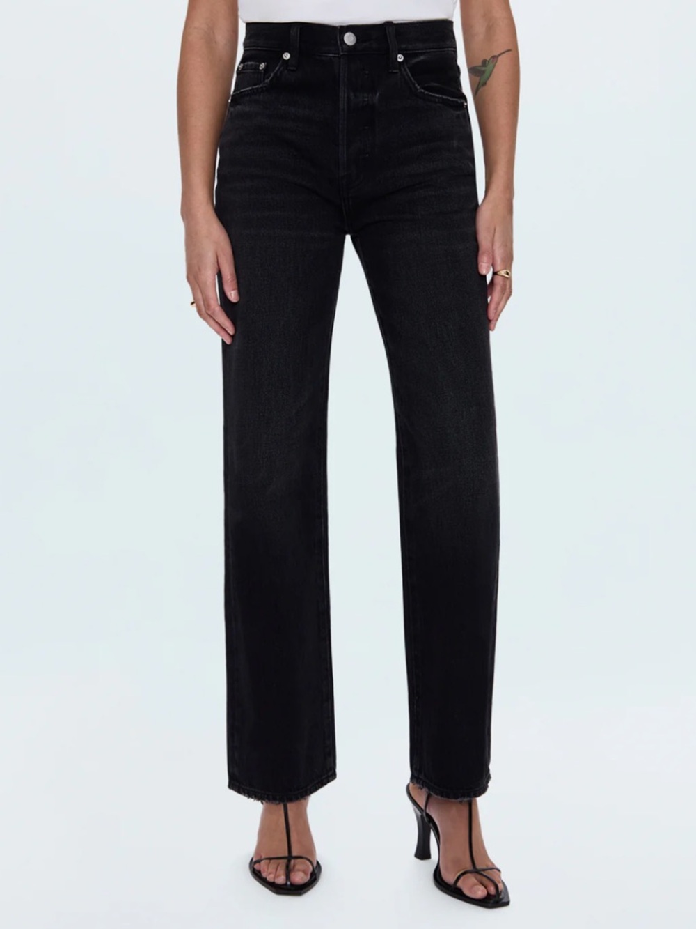 Pistola Cassie High-Rise Straight-Leg Women's Jeans - Black